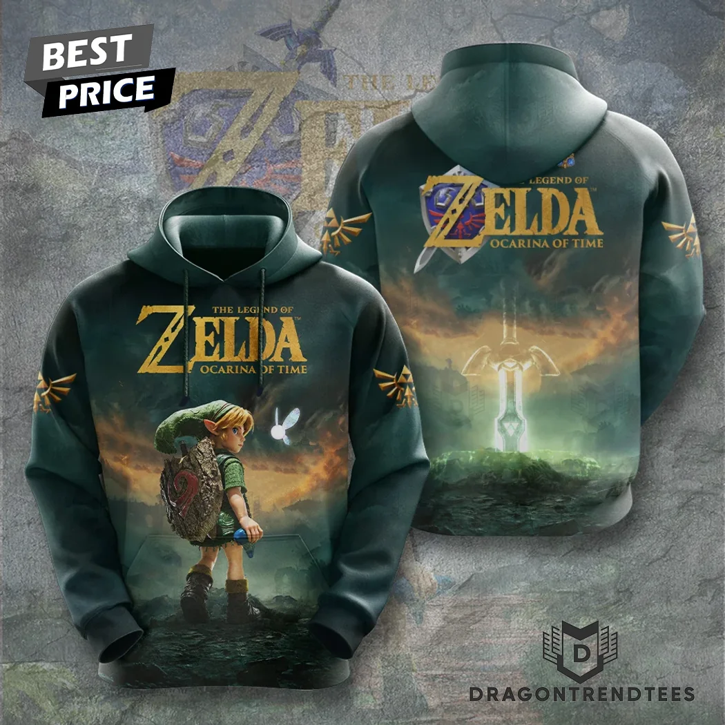 The Legend of Zelda Ocarina of Time Young Link and Master Sword 3D All Over Print Graphic T-Shirt The Legend of Zelda Ocarina of Time Young Link and Master Sword 3D All Over Print Graphic T-Shirt