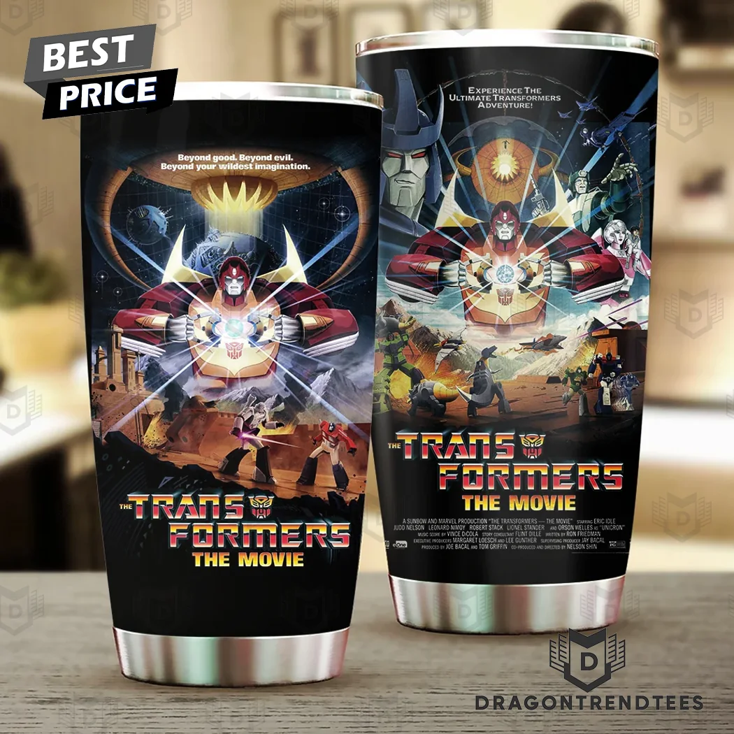 Transformers 40th Anniversary Retro 1986 Movie Art Stainless Steel Insulated Tumbler Cup Transformers 40th Anniversary Retro 1986 Movie Art Stainless Steel Insulated Tumbler Cup