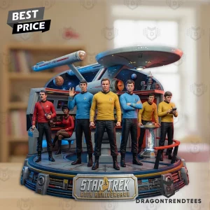 Star Trek 60th Anniversary Original Series Enterprise Crew Commemorative 3D Effect Custom Shape Acrylic Plaque