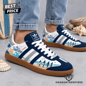 The Beach Boys Retro Surf Navy Blue Coastal Palms Graphic Samba OG Shoes