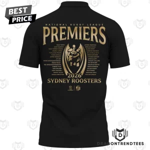 Sydney Roosters 2026 NRL Premiers Commemorative Signature Champions Polo Shirt