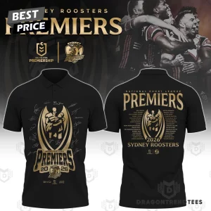Sydney Roosters 2026 NRL Premiers Commemorative Signature Champions Polo Shirt