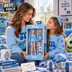 Barbie x Disney Pixar Monsters Inc Premium Commemorative Edition Sulley and Mike Wazowski Fashion Collectible Doll Set
