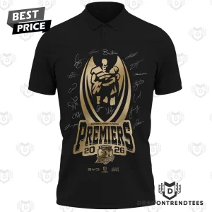 Sydney Roosters 2026 NRL Premiers Commemorative Signature Champions Polo Shirt