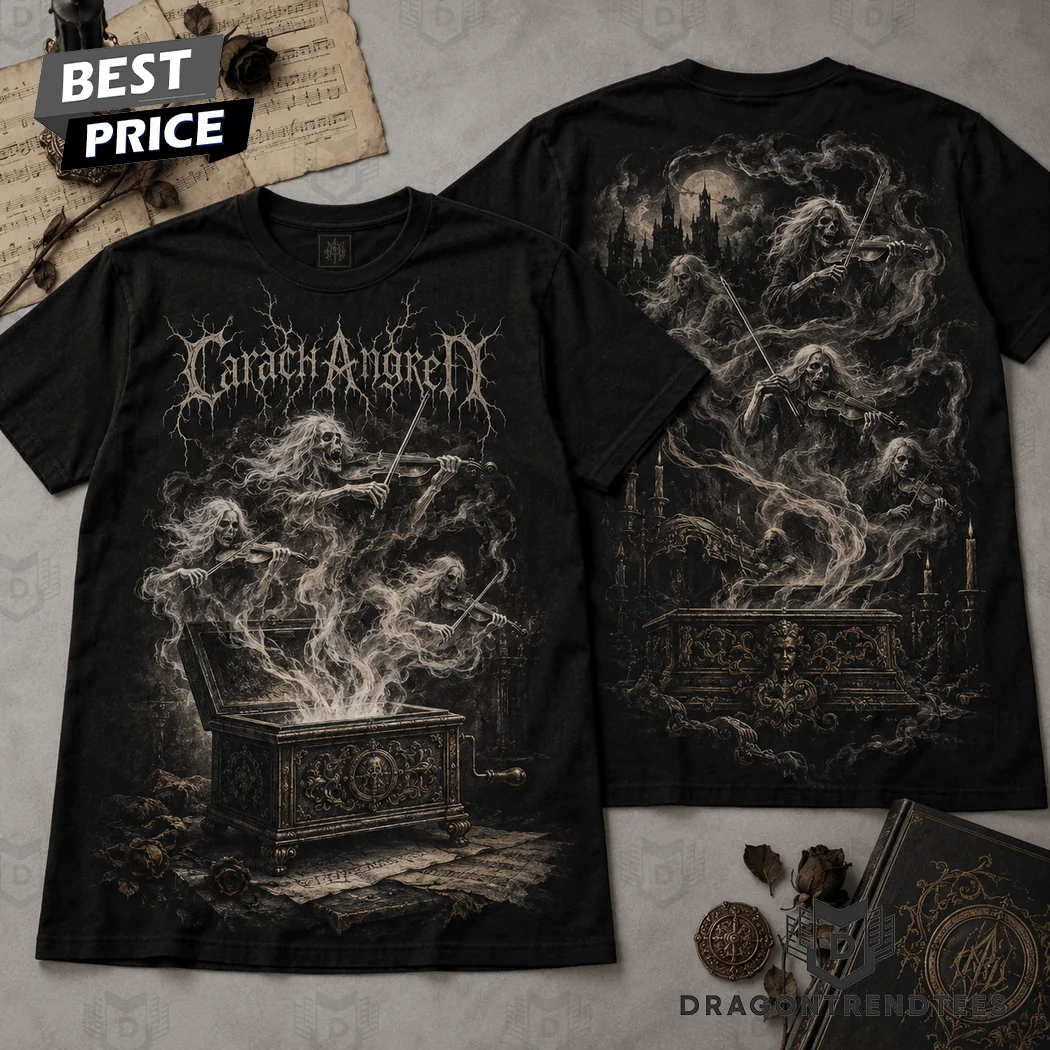 Carach Angren Haunted Music Box Ghost Orchestra Gothic Symphonic Black Metal Graphic T-Shirt Carach Angren Haunted Music Box Ghost Orchestra Gothic Symphonic Black Metal Graphic T-Shirt