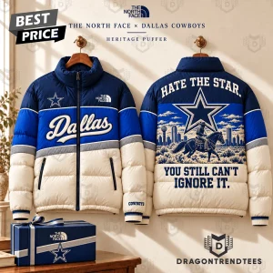 Dallas Cowboys Hate The Star Heritage Graphic Colorblock Puffer Jacket