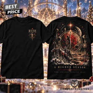 Rush Band A Higher Season Christmas Starman Progressive Rock Graphic T-Shirt