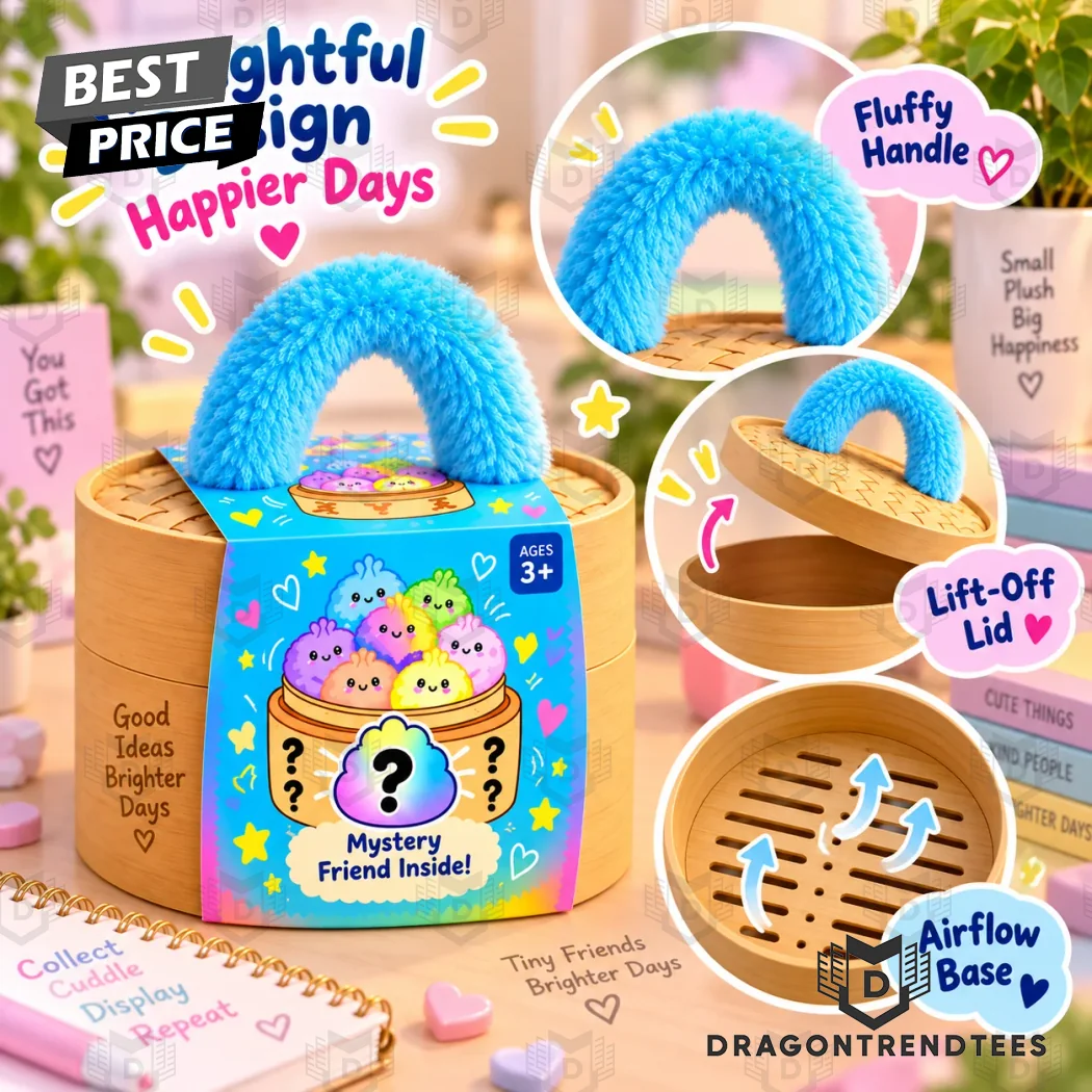 Kawaii Rainbow Dumpling Bao Bun with Bamboo Steamer Cute Soft Plush Toy Kawaii Rainbow Dumpling Bao Bun with Bamboo Steamer Cute Soft Plush Toy