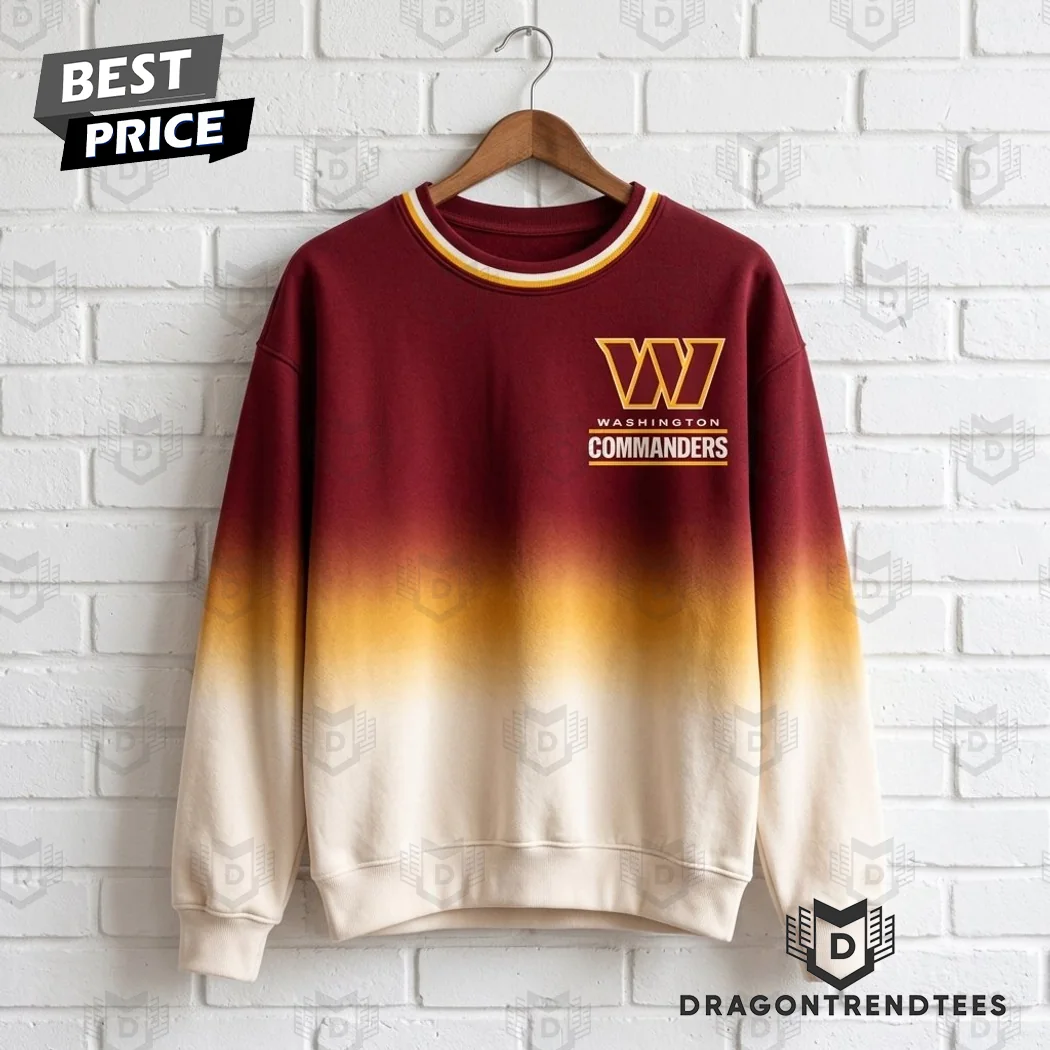 Washington Commanders Vintage 1932 Gradient Ombre Crewneck Sweatshirt Washington Commanders Vintage 1932 Gradient Ombre Crewneck Sweatshirt