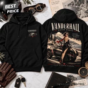 Vanderhall Motor Works Luxury On Three Wheels Vintage Graphic Pullover Hoodie