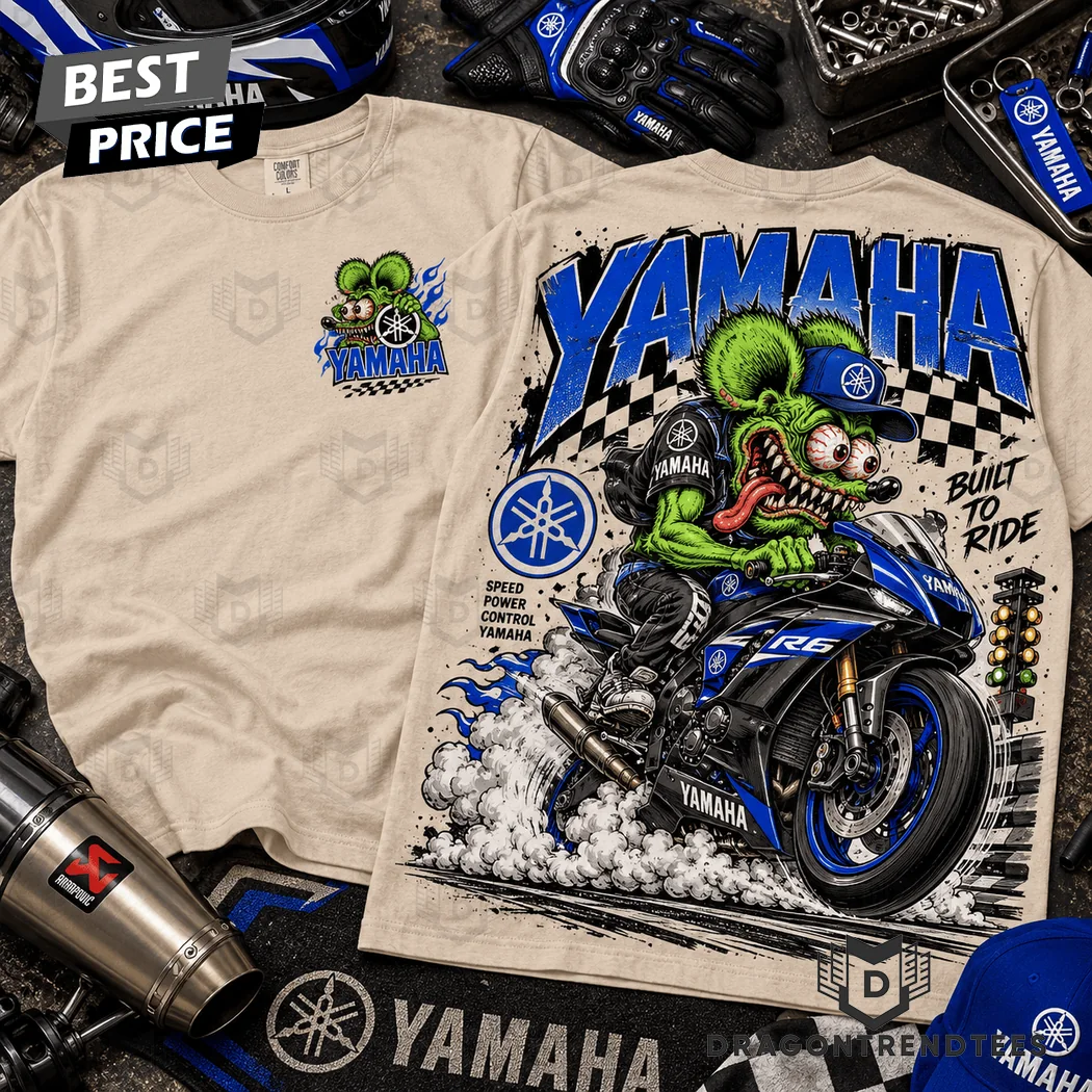 Yamaha R6 Racing Rat Fink Sport Bike Motorcycle Graphic T-Shirt Yamaha R6 Racing Rat Fink Sport Bike Motorcycle Graphic T-Shirt